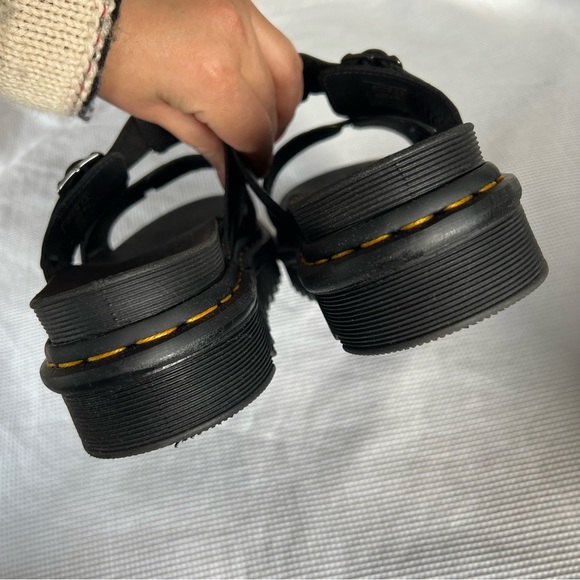 Dr. Martens Myles Brando Leather Buckle Slide Sandals - Picture 5 of 14